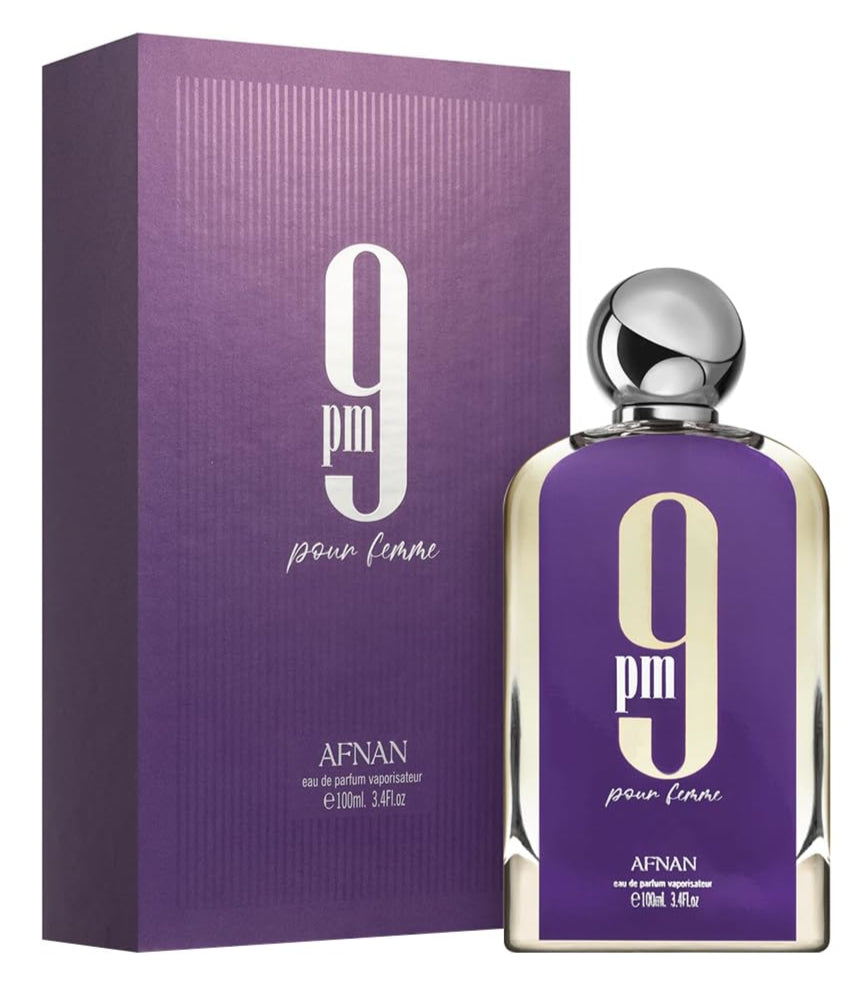 Afnan 9 PM Pour Femme 3.4 oz Eau de Parfum Spray for Women
