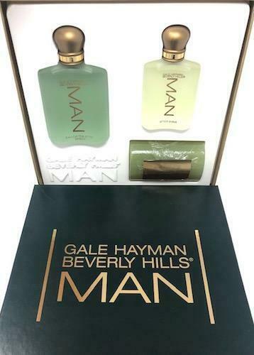 Gale Hayman Beverly Hills Man 3 Pc Gift Set (3.4 oz Eau de Toilette Spray + 1.7 oz After Shave + 6.13 oz Bath Soap) for Men