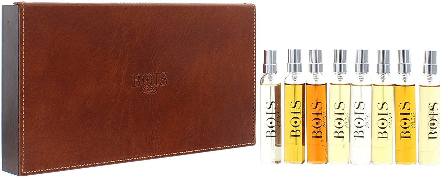 Bois 1920 Leather Box 8 Pc Gift Set (17 mL Eau de Toilette Minis) for Unisex