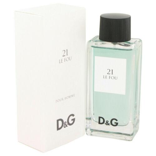 Dolce & Gabbana Le Fou 21 3.3 oz Eau de Toilette Spray for Men