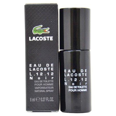 Eau de Lacoste L12.12 Noir Intense 0.27 oz Eau de Toilette Spray Mini for Men