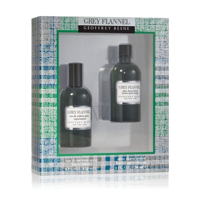 Geoffrey Beene Grey Flannel 2 Pc Gift Set (4 oz Eau de Toilette Spray + 4 oz Aftershave) for Men