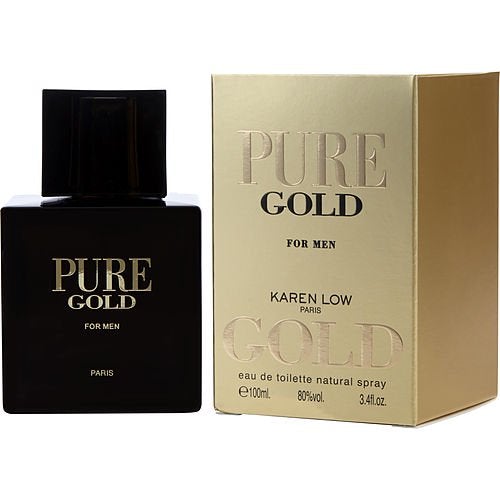 Karen Low Pure Gold 3.4 oz Eau de Toilette Spray for Men