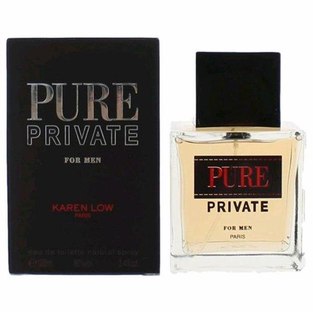Karen Low Pure Private 3.4 oz Eau de Toilette Spray for Men