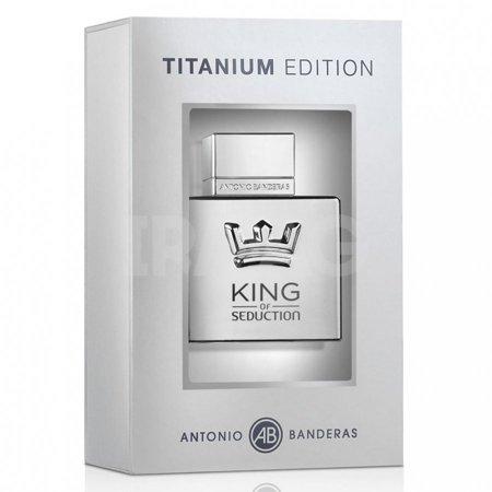 Antonio Banderas King of Seduction Titanium Edition 3.4 oz Eau de Toilette Spray for Men
