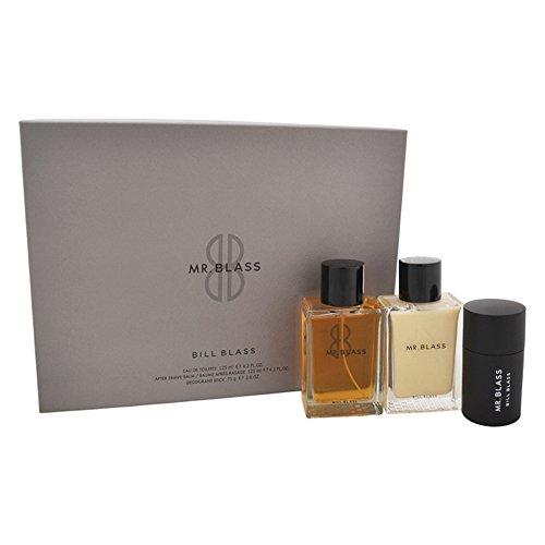 Bill Blass Mr. Blass 3 Pc Gift Set (4.2 oz Eau de Toilette Spray + 4.2 Aftershave Balm + 75 g Deodorant Stick) for Men