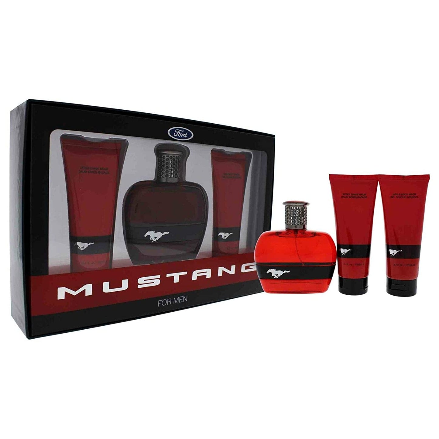 Ford Mustang Red by Ford Men 3 Piece Gift Set | FragranceBaba.com