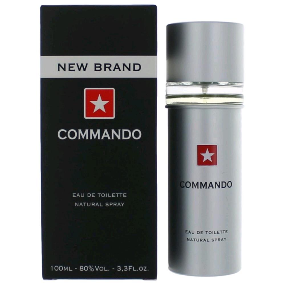 New Brand Commando 3.4 oz Eau de Toilette Spray for Men