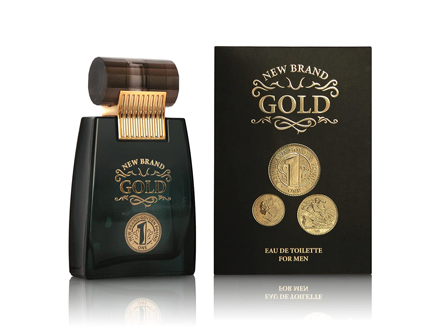 New Brand Gold 3.4 oz Eau de Toilette Spray for Men