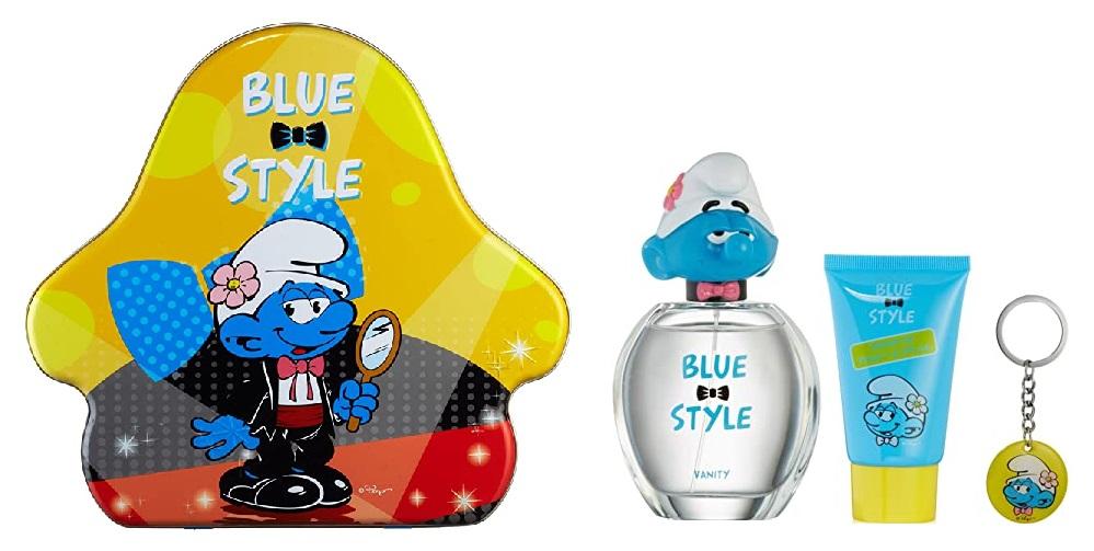 Smurfs Vanity for Kids 3 Pc Gift Set (3.4 oz Eau de Toilette Spray + Shower Gel + Keychain)