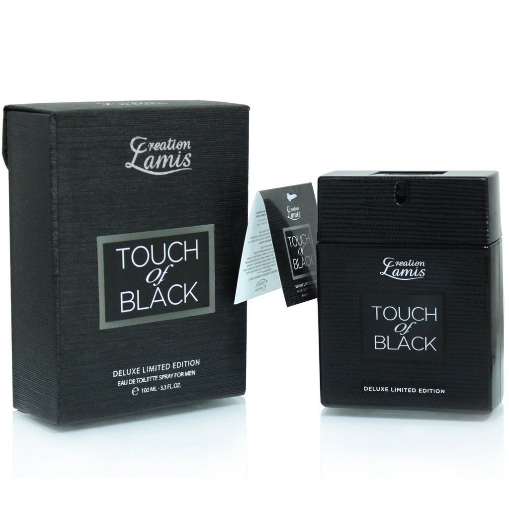 Creation Lamis Touch of Black Deluxe Limited Edition 3.3 oz Eau de Toilette Spray for Men
