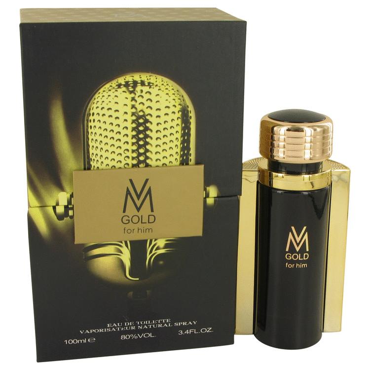 Victor Manuelle VM Gold Cologne for Men 3.4 oz Eau de Toilette Spray