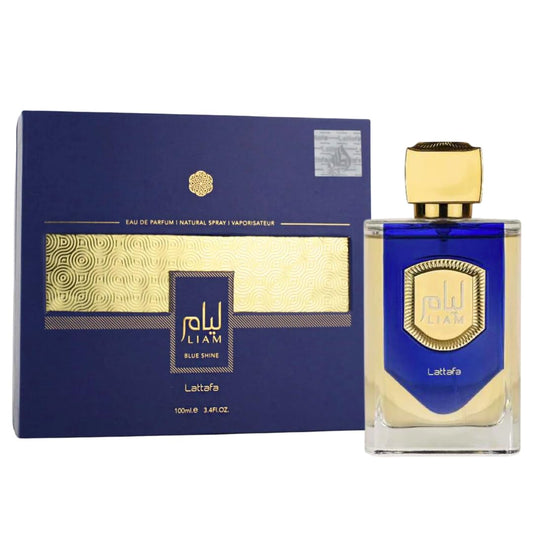Lattafa Liam Blue Shine 3.4 oz Eau de Parfum Spray for Unisex