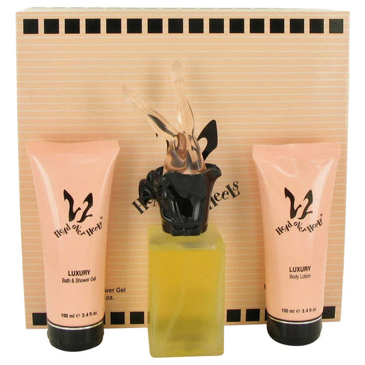 Head Over Heels 3 Pc Gift Set (3.9 oz Eau de Toilette Spray + 3.4 oz Shower Gel + 3.4 oz Body Lotion) for Women