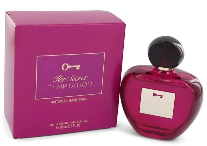 Antonio Banderas Her Secret Temptation 2.7 oz Eau de Toilette Spray for Women