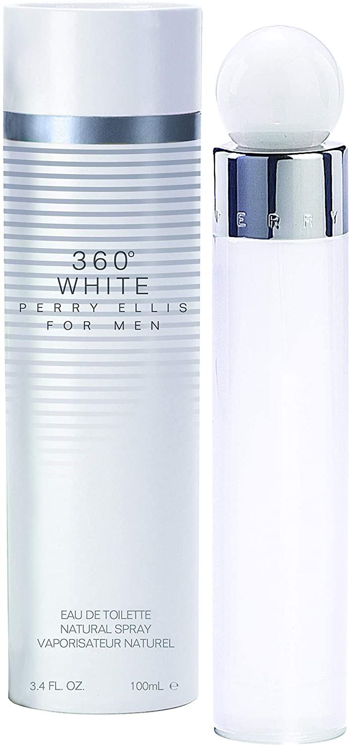 Perry Ellis 360 White by Perry Ellis Men 3.4 oz Eau de Toilette Spray | FragranceBaba.com