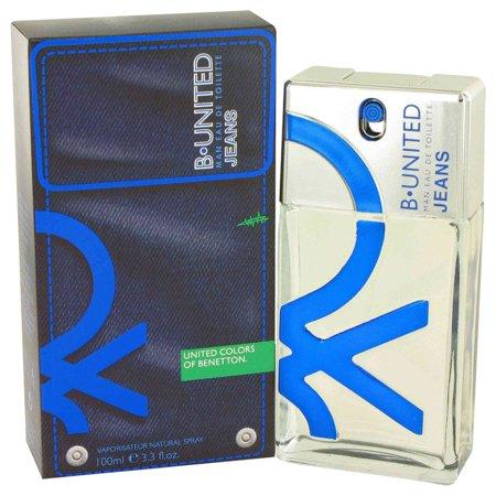 Benetton B United Jeans 3.3 oz Eau de Toilette Spray for Men