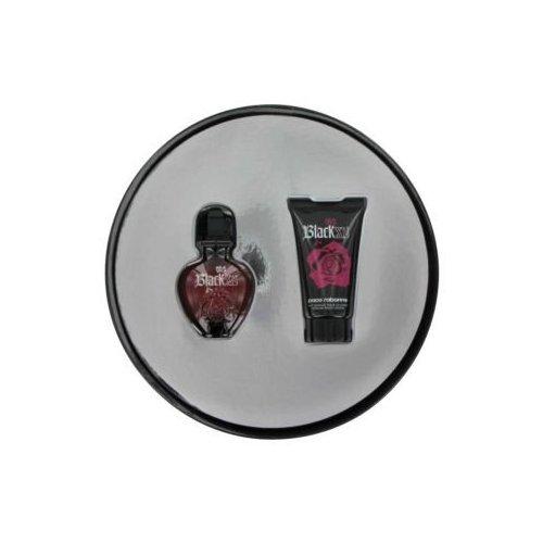 Paco Rabanne Black XS by Paco Rabanne Women 2 Piece Gift Set (1 oz Eau de Toilette + 1.7 oz Body Lotion) | FragranceBaba.com
