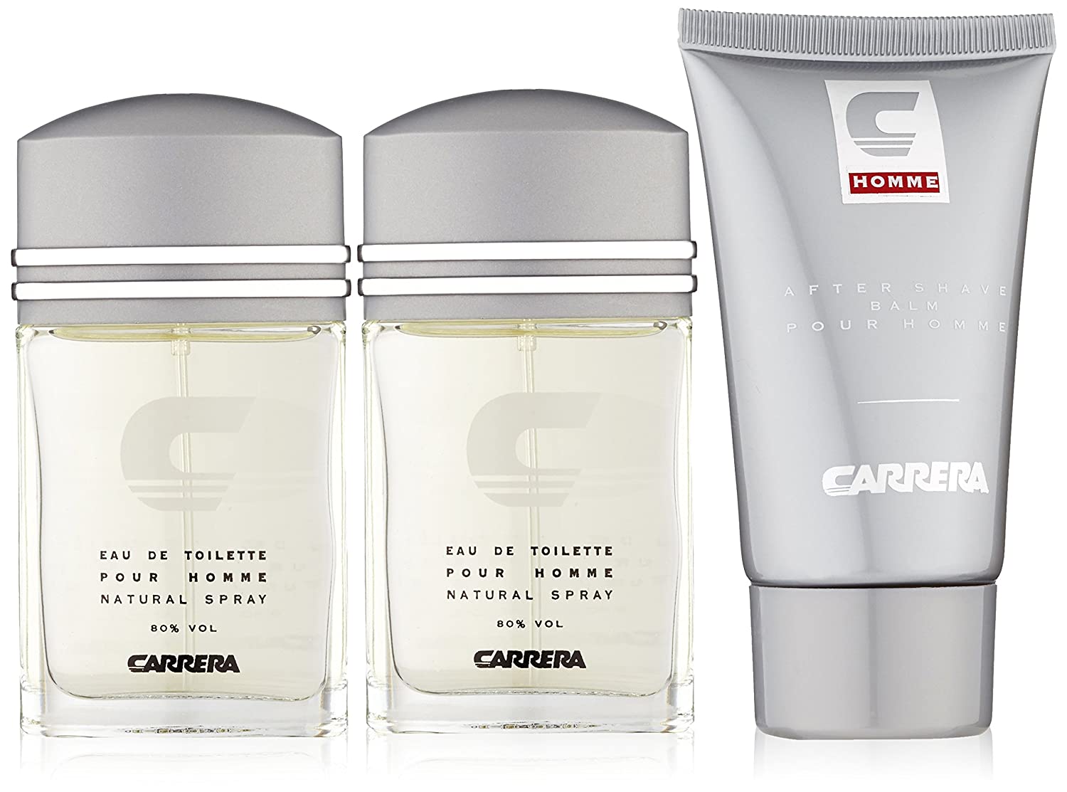 Carrera Emotion by Carrera Men 3 Piece Gift Set (3.4 oz Eau de Toilette Spray + 6.7 oz After Shave Balm + 6.7 oz Shower Gel) | FragranceBaba.com