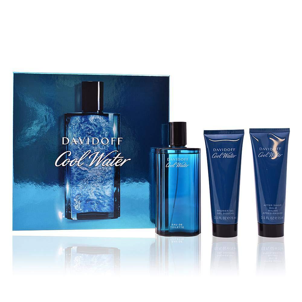 Davidoff Cool Water by Davidoff Men 3 Piece Gift Set (4.2 oz Eau de Toilette Spray + 2.5 oz Shower Gel + 2.5 oz Aftershave) | FragranceBaba.com