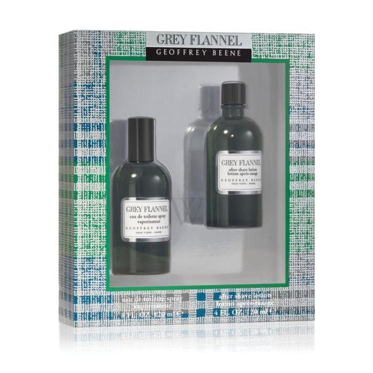 Geoffrey Beene Grey Flannel by Geoffrey Beene Men 2 Piece Gift Set (4 oz Eau de Toilette Spray + 4 oz Aftershave) | FragranceBaba.com