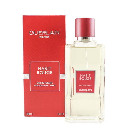 Guerlain Habit Rouge 3.3 oz Eau de Toilette Spray for Men