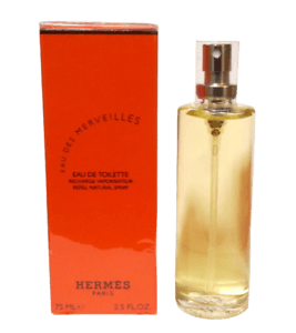 Hermes Eau des Merveilles 2.5 oz Eau de Toilette Refill Spray for Unisex