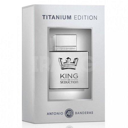Antonio Banderas King of Seduction Titanium Edition by Antonio Banderas Men 3.4 oz Eau de Toilette Spray | FragranceBaba.com