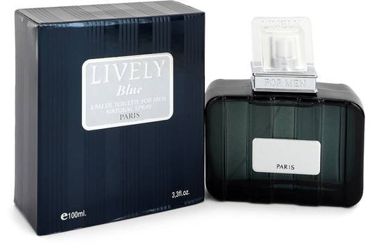 Parfums Lively Blue 3.4 oz Eau de Toilette Spray for Men