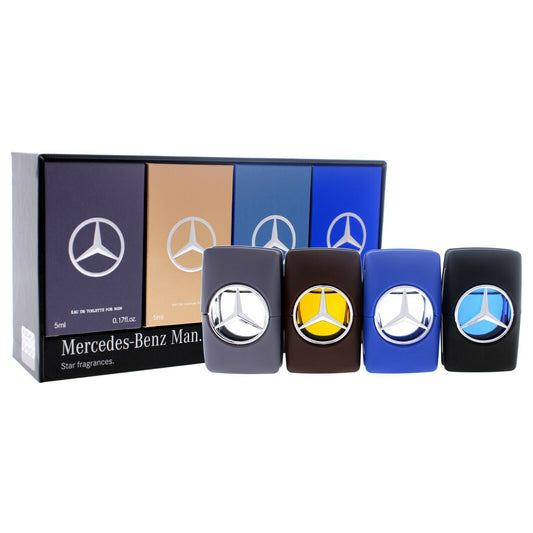 Mercedes Benz Man 4 Pc Gift Set (4 x 5 mL Eau de Toilette Spray) for Men