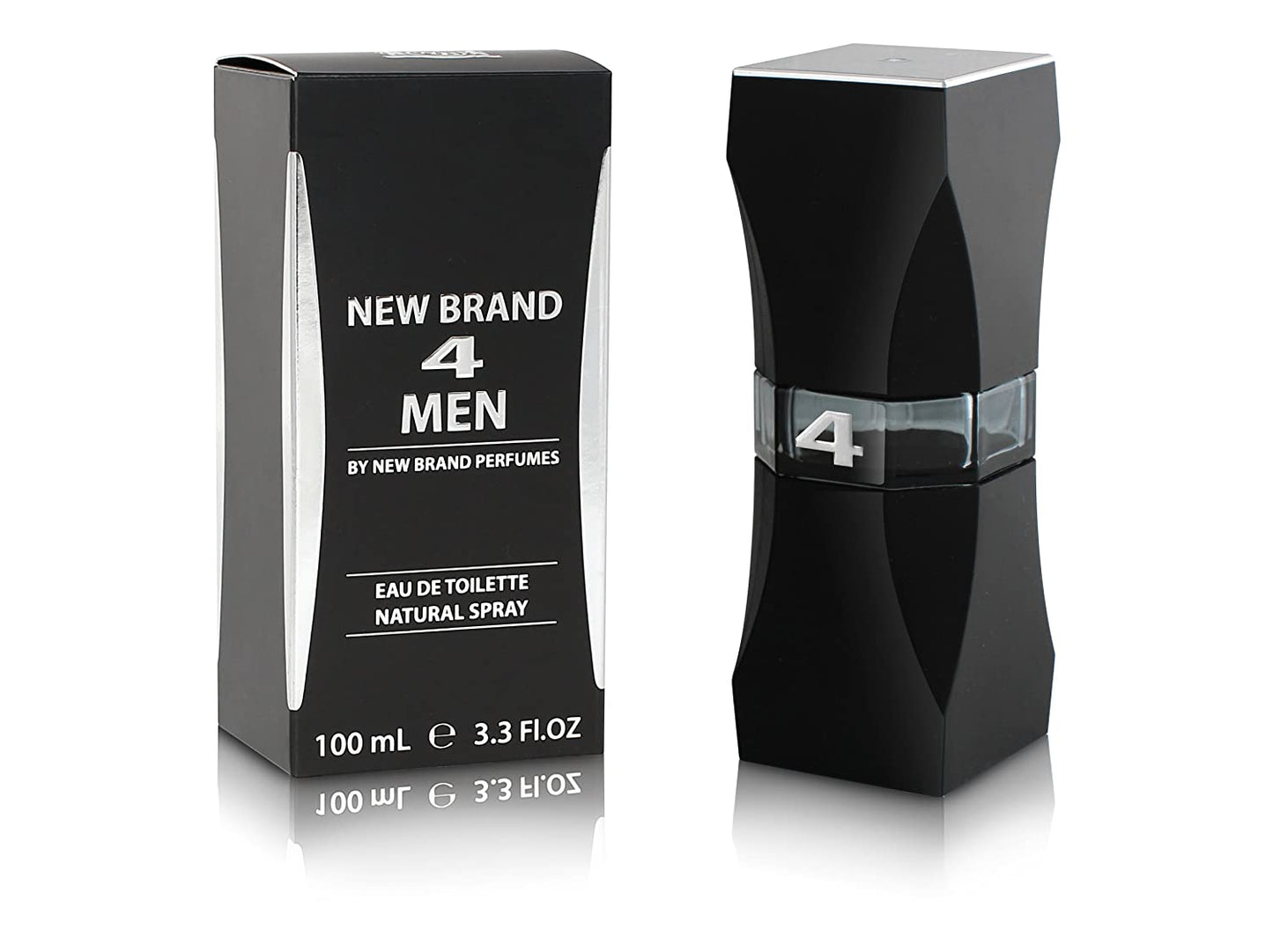 New Brand 4 Men by New Brand Perfumes Men 3.3 oz Eau de Toilette Spray | FragranceBaba.com