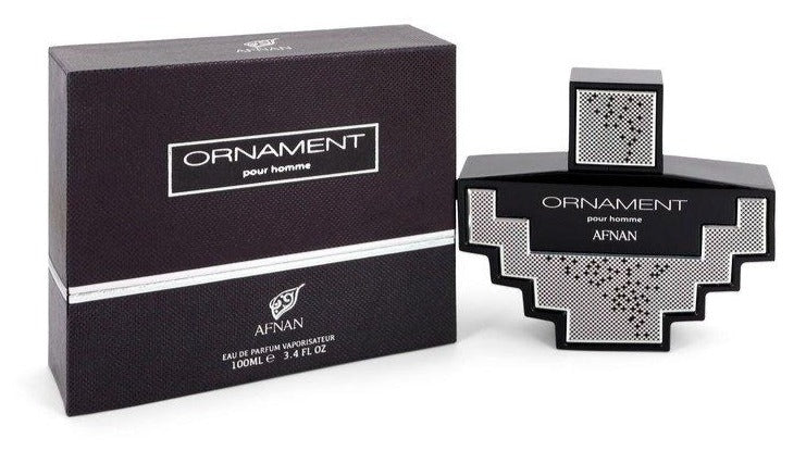 Afnan Ornament Black by Afnan Men 3.4 oz Eau de Parfum Spray | FragranceBaba.com
