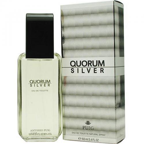 Quorum Silver by Quorum Men 3.4 oz Eau de Toilette Spray | FragranceBaba.com