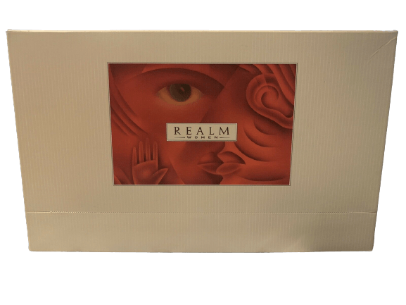 Erox Realm by Erox Women 4 Piece Gift Set (1.7 oz Eau de Toilette Spray + 1.7 oz Body Lotion + 14 g Body Talc + 4.6 mL Eau de Toilette Mini) | FragranceBaba.com