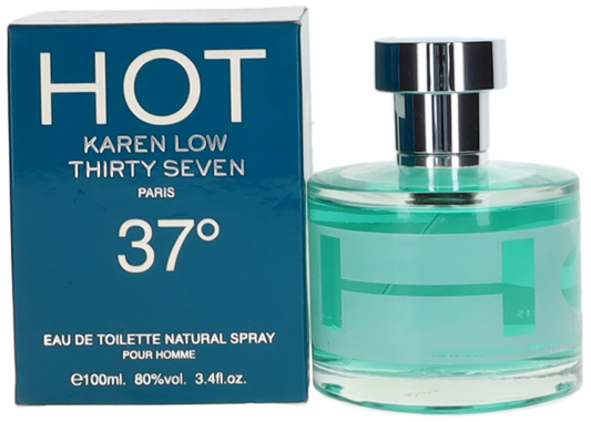 Karen Low 37? Hot 3.4 oz Eau de Toilette Spray for Men