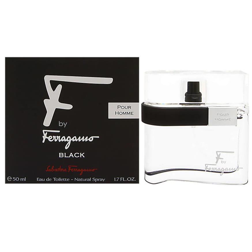 Salvatore Ferragamo F Black by Salvatore Ferragamo Men 1.7 oz Eau de Toilette Spray | FragranceBaba.com