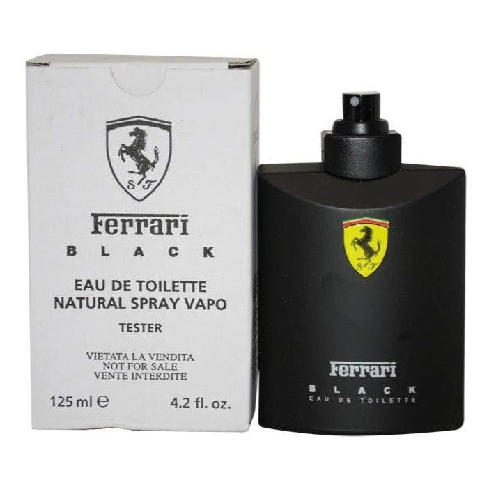 Ferrari Scuderia Black by Ferrari Men 4.2 oz Eau de Toilette Spray (Tester) | FragranceBaba.com