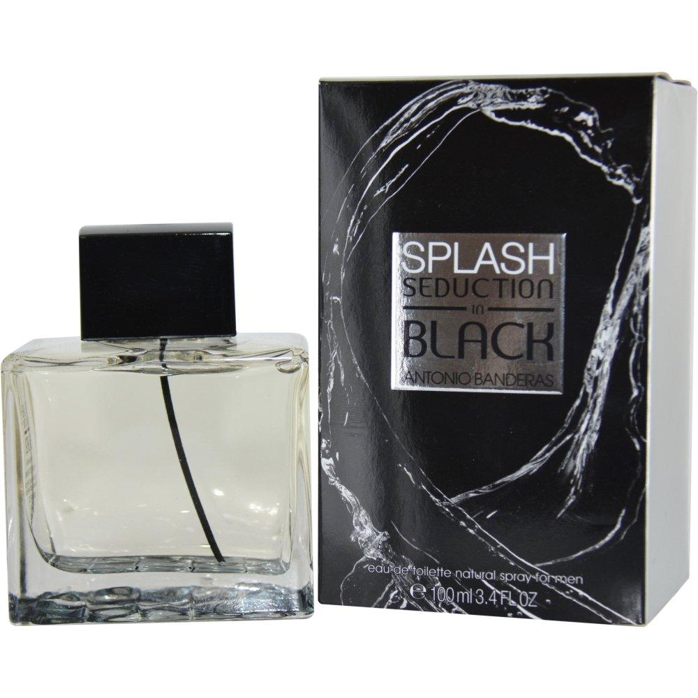 Antonio Banderas Seduction In Black Splash by Antonio Banderas Men 3.4 oz Eau de Toilette Spray | FragranceBaba.com
