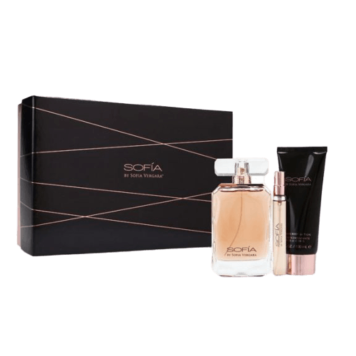 Sofia Vergara Sofia Perfume for Women 3 Piece Gift Set (3.4 oz Eau de Parfum Spray + 3.4 oz Body Lotion + 10 mL Mini)