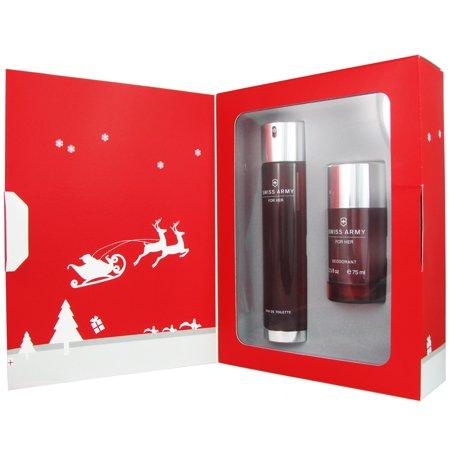 Victorinox Swiss Army 2 Pc Gift Set (3.4 oz Eau de Toilette Spray + 2.5 oz Deodorant Stick) for Women