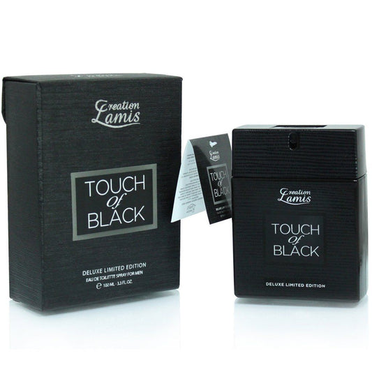 Creation Lamis Touch of Black Deluxe Limited Edition 3.3 oz Eau de Toilette Spray for Men