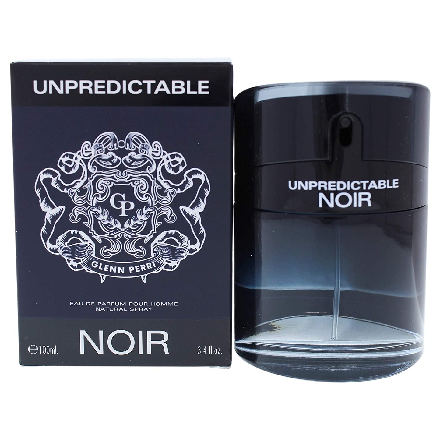 Glenn Perri Unpredictable Noir Cologne for Men 3.4 oz Eau de Parfum Spray