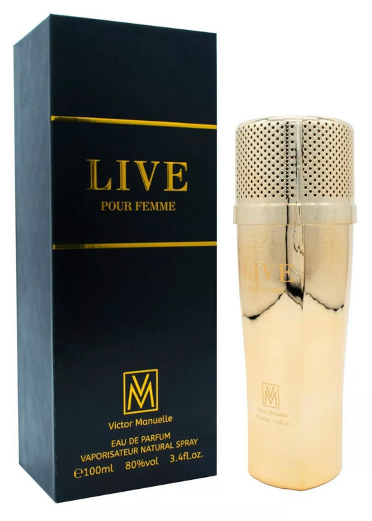 Victor Manuelle Live Femme 3.4 oz Eau de Parfum Spray for Women