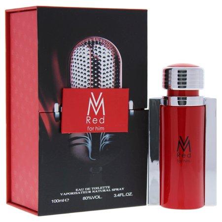 Victor Manuelle Red 3.4 oz Eau de Toilette Spray for Men